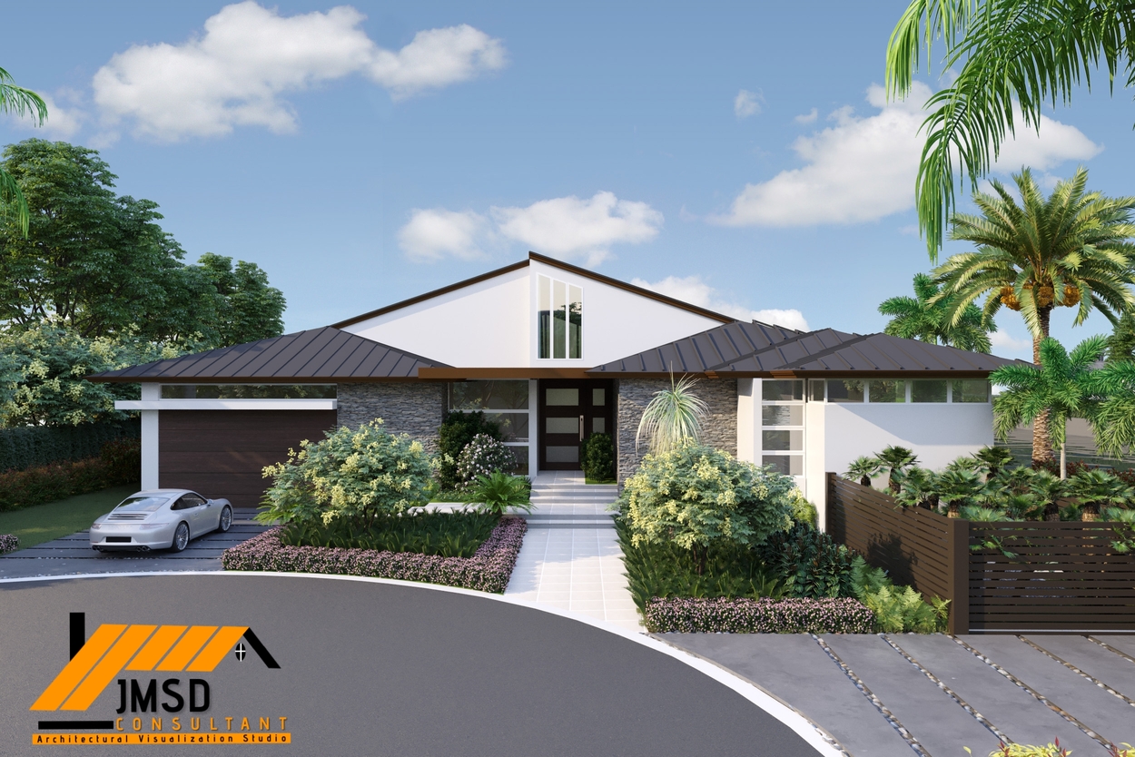 3D Architectural Exterior Rendering Fort Lauderdale Florida