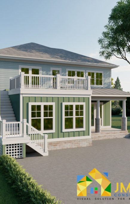 3D Exterior Home Rendering Myrtle Beach South Carolina