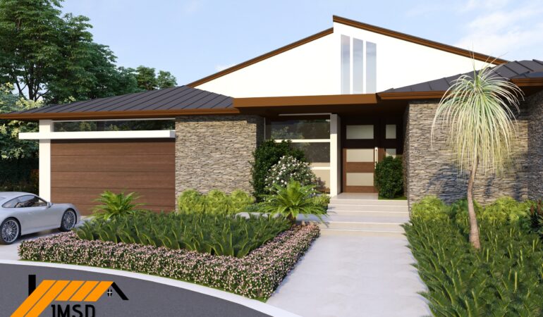 3D Exterior Rendering with Landscape Design Sarasota Florida