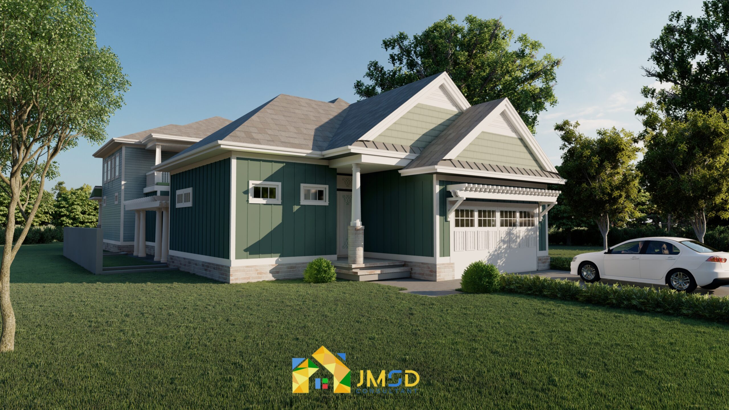 3D Exterior House Rendering Myrtle Beach South Carolina