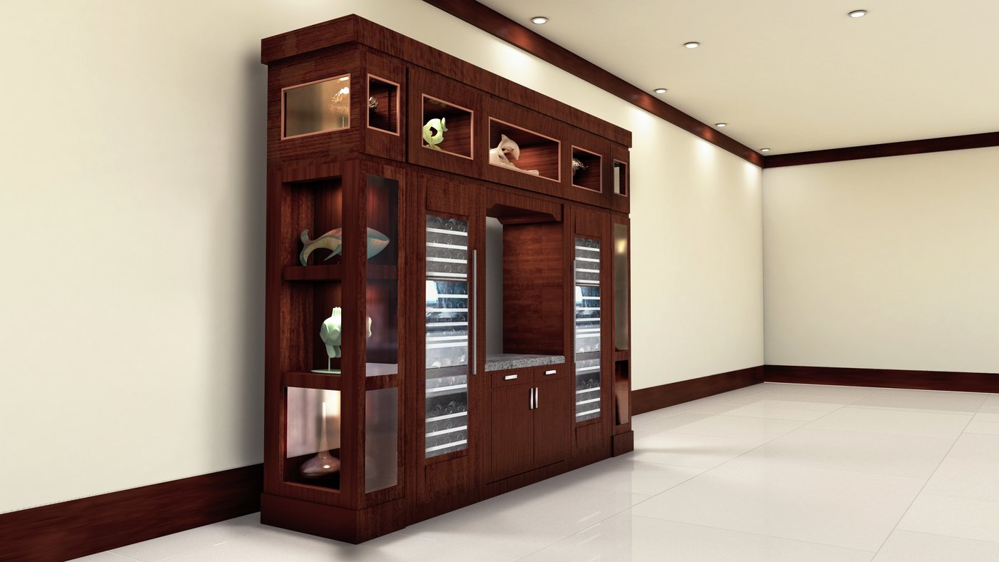 3D Product Visualization for Wine Cabinet