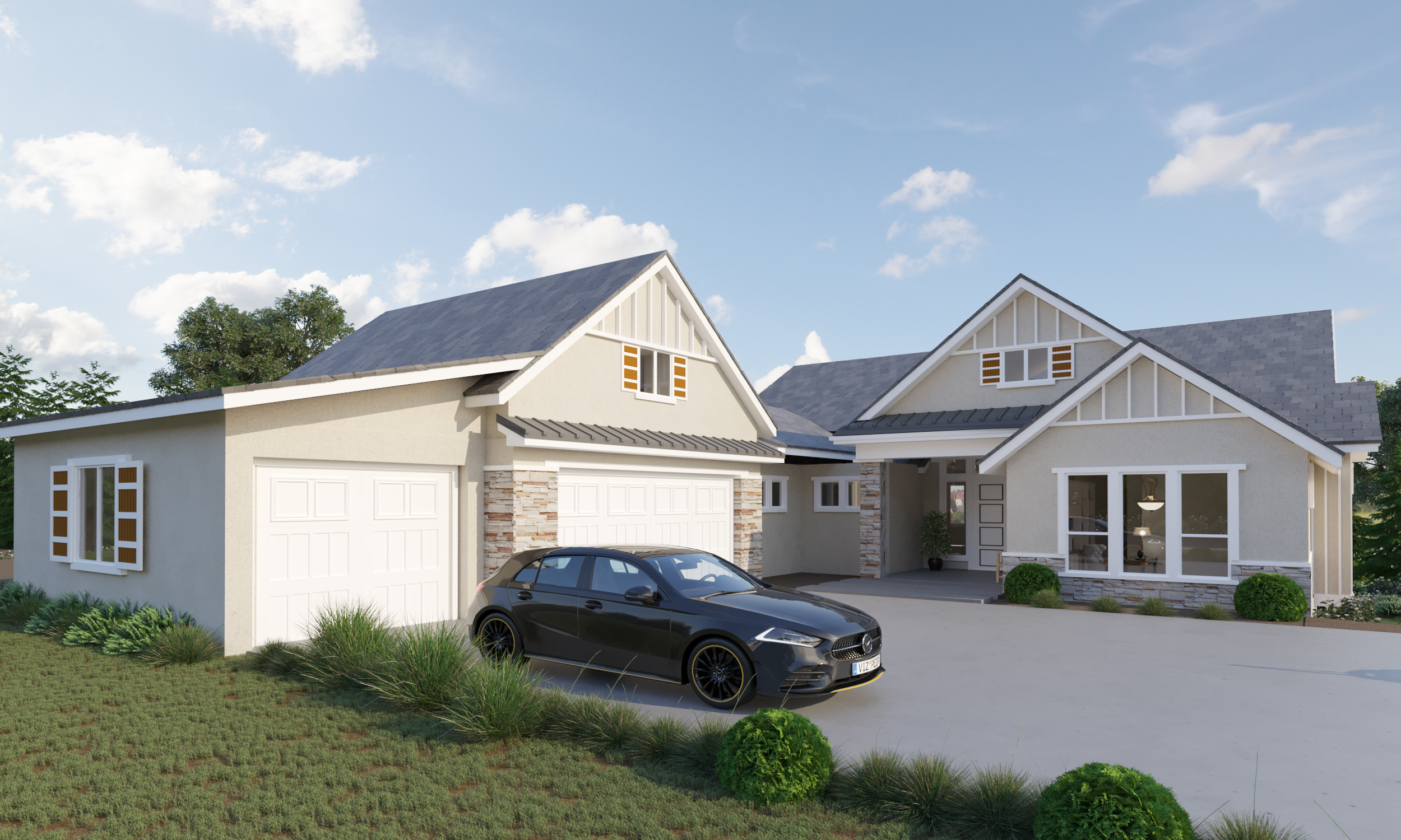 3D Exterior House Rendering Aurora Colorado