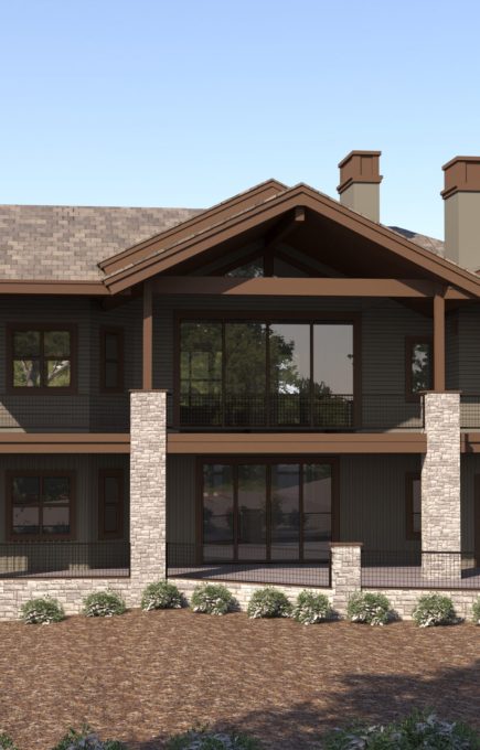 3D Rendering of North Elevation Visualization in Flagstaff Arizona