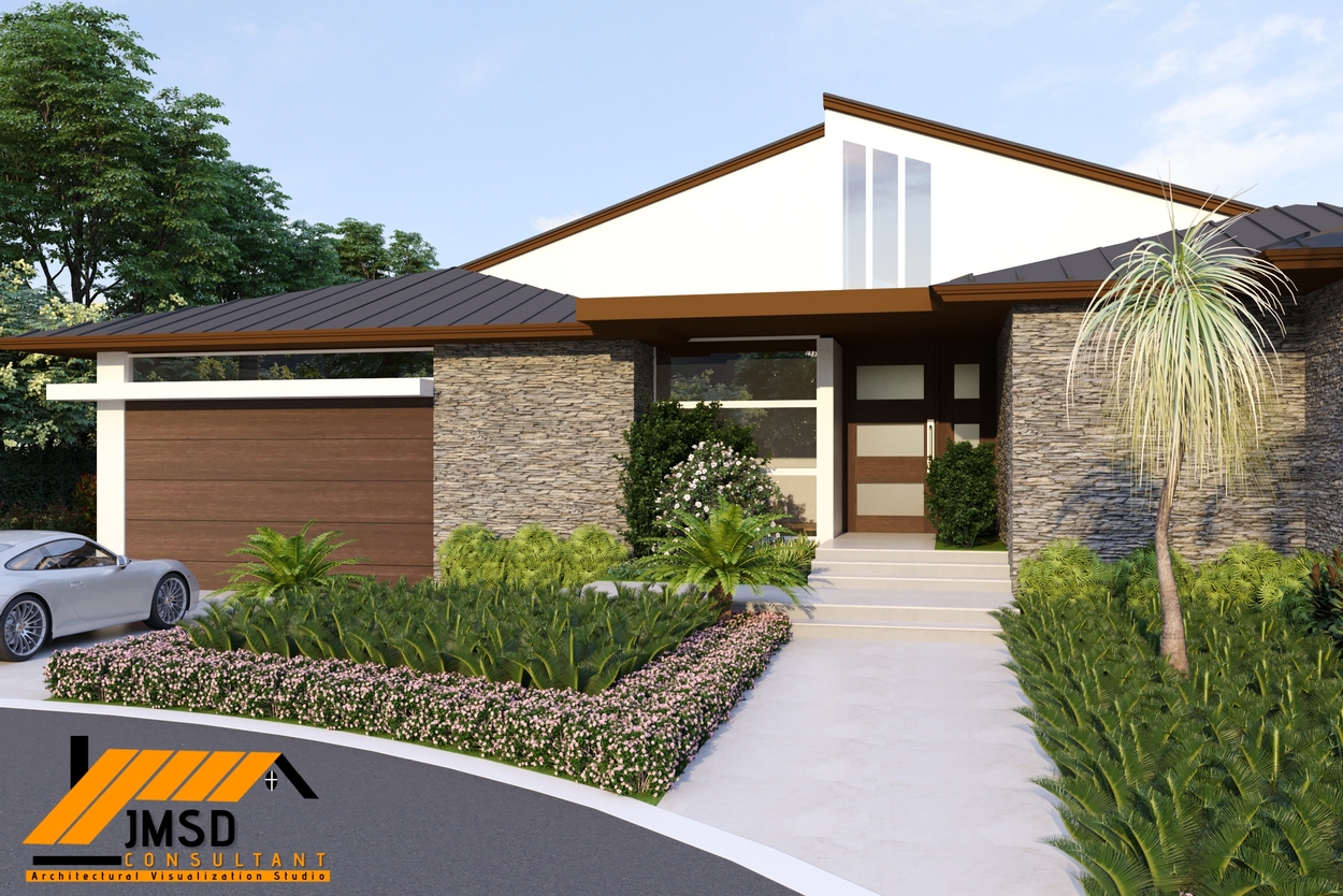 Exterior 3D Rendering Fort Myers Florida