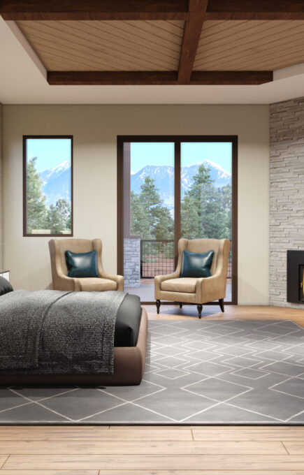 Master Bedroom Interiors Rendering Phoenix Arizona