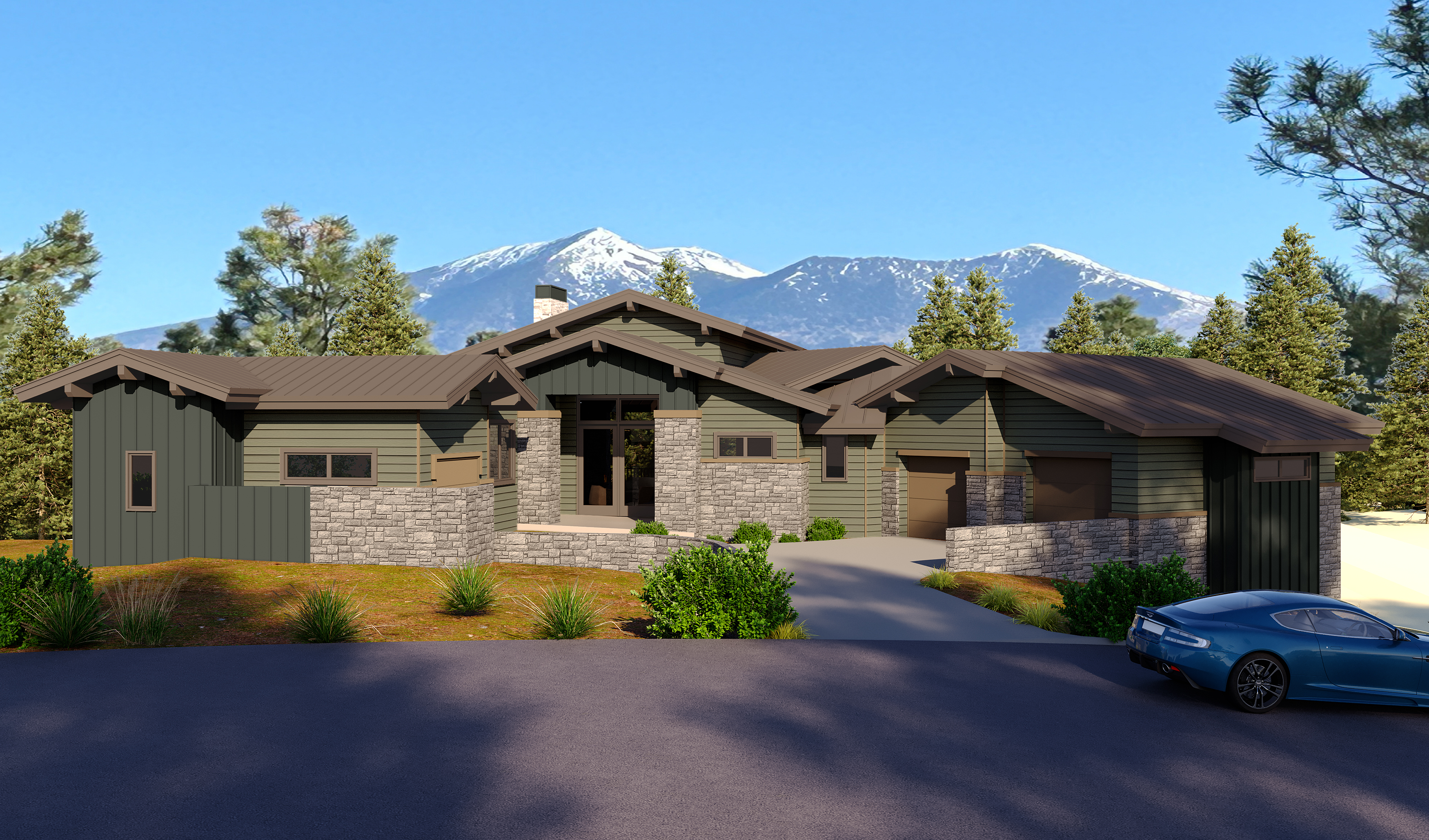 3D Home Exterior Rendering Services